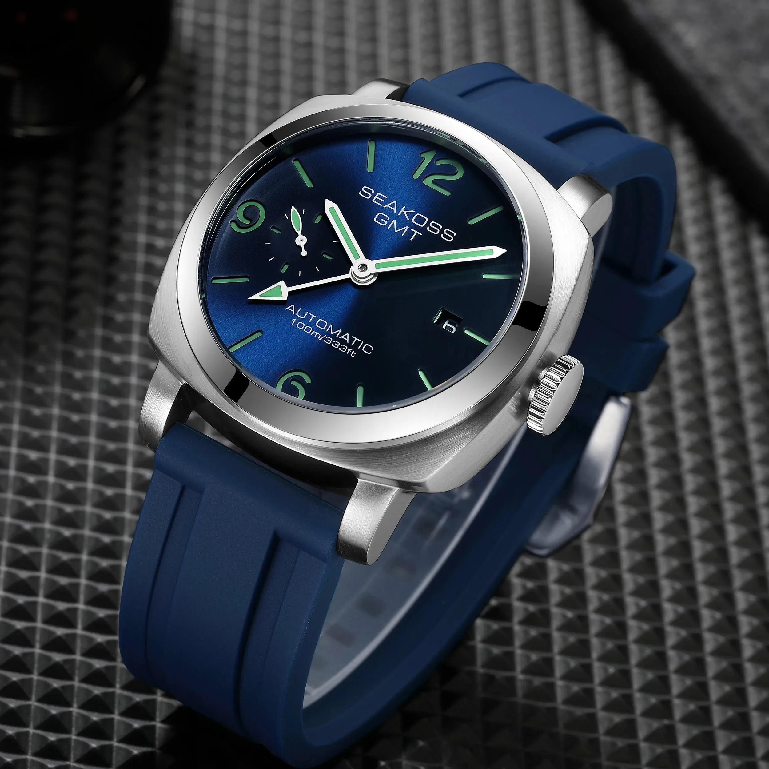 100M Diving Men GMT Automatic Mechanical Watches 1963 Clock Original Dual Time Zone Super Luminous Sapphire Wristwatches