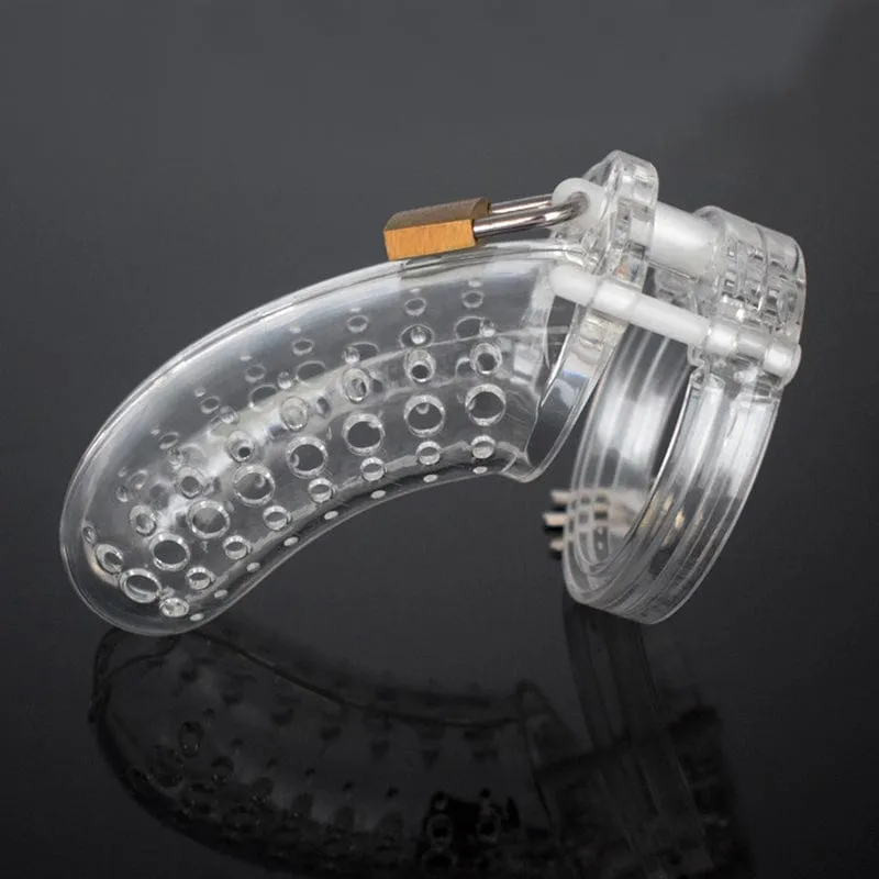 1589AR      The Stockade Clear Cage Male Chastity Device - MEGA Deal