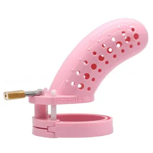 1637AR      Little Sissy Stockade Pink Cage Male Chastity Device - MEGA Deal