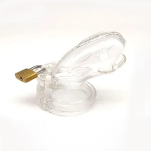 1682AR      Tackle Box Clear Locking Male Chastity Cage - LAST CHANCE - Final Closeout!