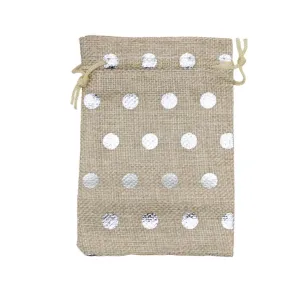 16x20 CM | Original Printed | Printed Potli Jute Bag | Gift Return Gifts Bags |  Drawstring Bags | Pack Of 10