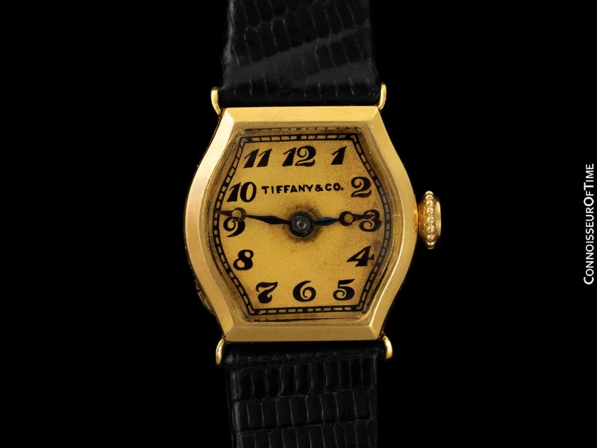 1920's Tiffany & Co. Ladies Art Deco Vintage Watch - 18K Gold