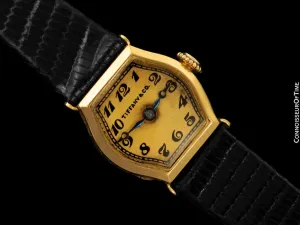 1920's Tiffany & Co. Ladies Art Deco Vintage Watch - 18K Gold