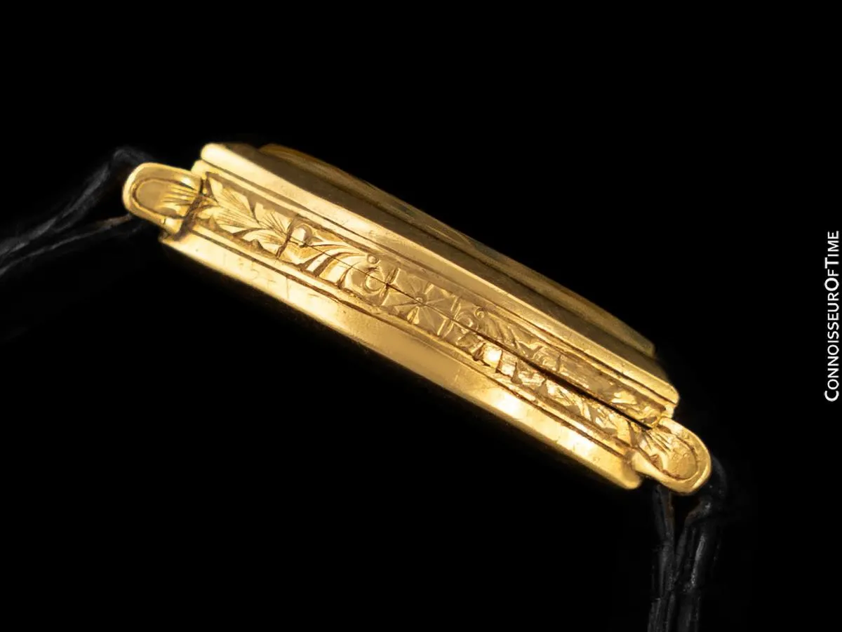 1920's Tiffany & Co. Ladies Art Deco Vintage Watch - 18K Gold