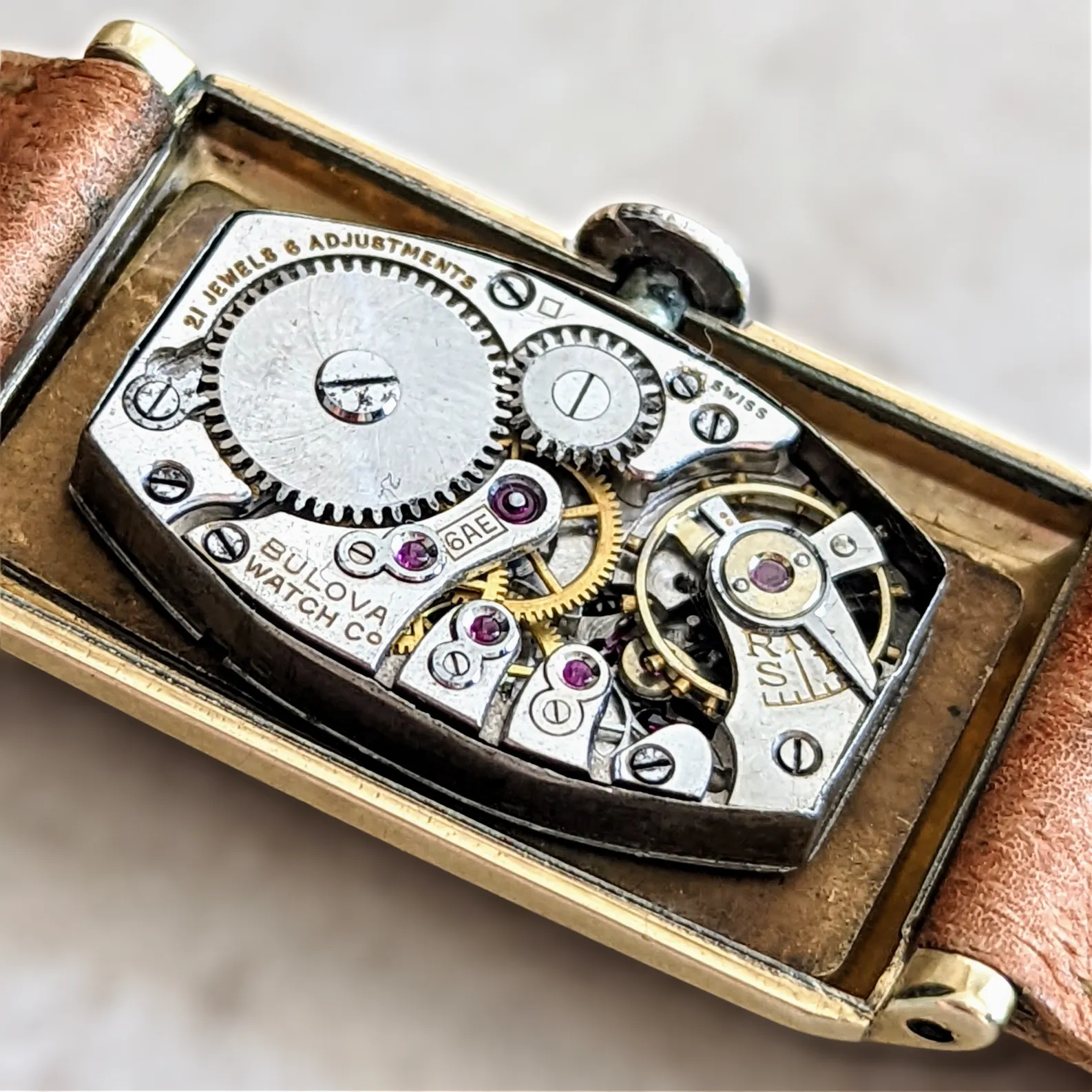 1936 BULOBA BRETON Watch 21 Jewels Cal. 8AE Swiss Made
