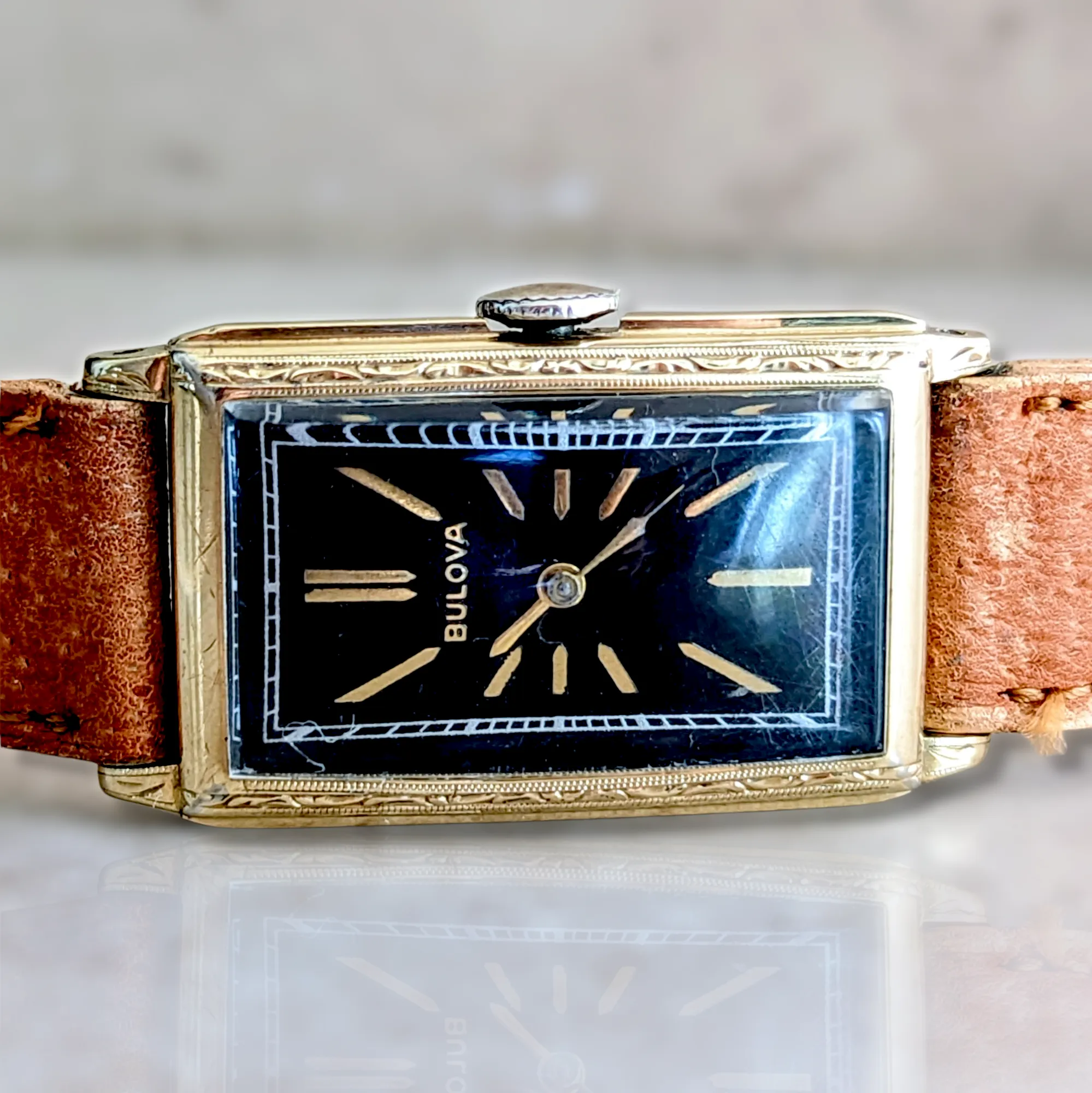 1936 BULOBA BRETON Watch 21 Jewels Cal. 8AE Swiss Made