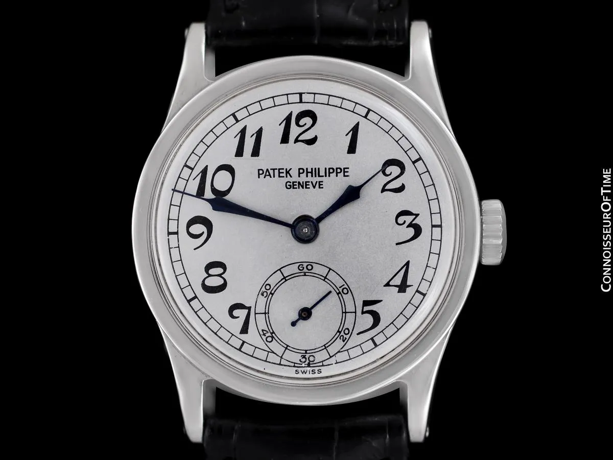 1936 Patek Philippe Vintage Calatrava Ref. 96 Mens Watch, Stainless Steel with Extract - The Original