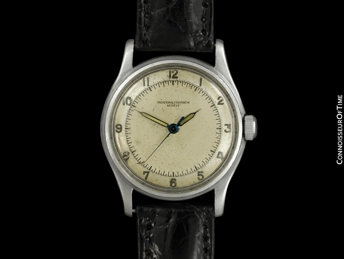 1940 Vacheron & Constantin Vintage WWII Era Military Style Watch - Stainless Steel
