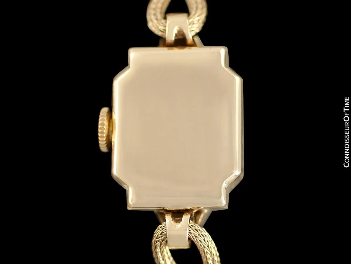 1940's Cartier Vintage Classic Ladies Handwound Watch - 14K Gold