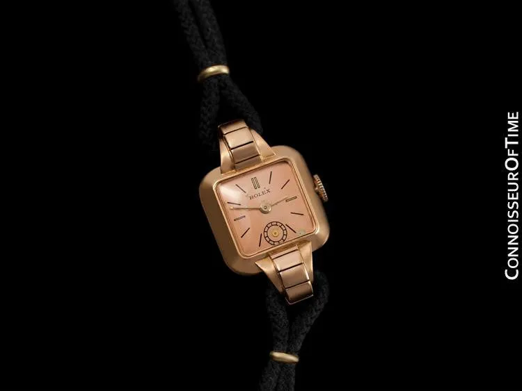 1945 Rolex Vintage Ladies Dress Watch - 18K Rose Gold