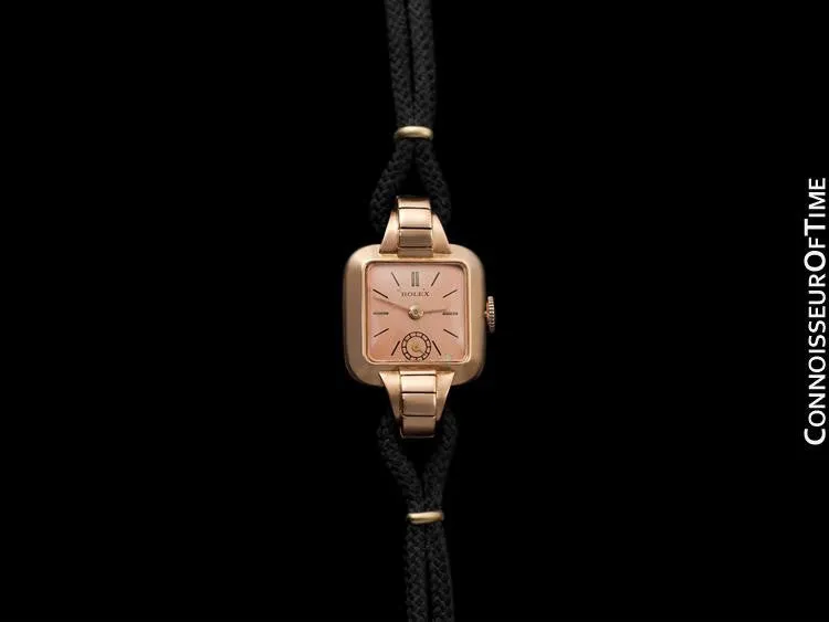 1945 Rolex Vintage Ladies Dress Watch - 18K Rose Gold