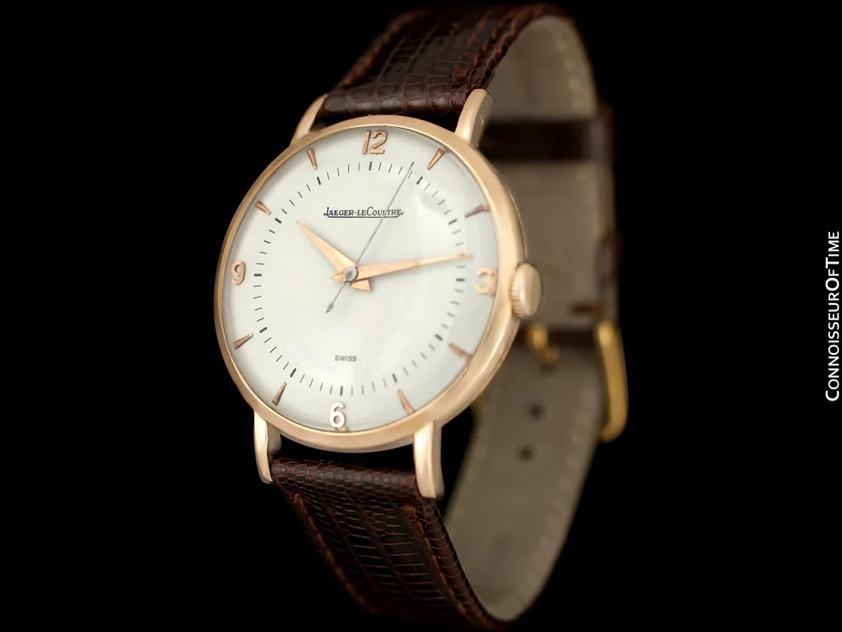 1946 Jeager-LeCoultre Vintage Large Mens Watch - 18K Rose Gold