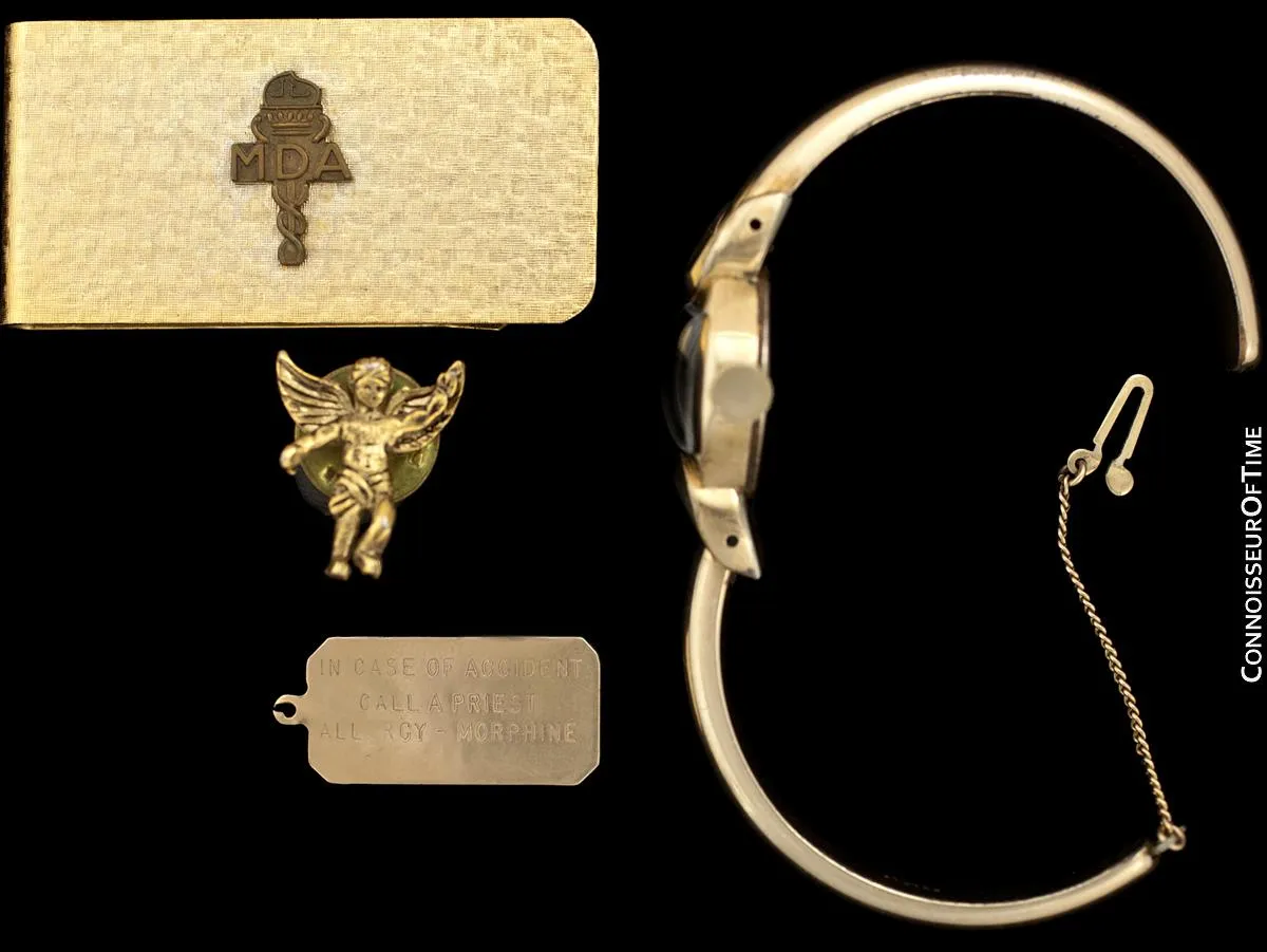 1953 Bulova Vintage Ladies 10K Gold Filled Watch - Owned & Worn by Actress Loretta Young