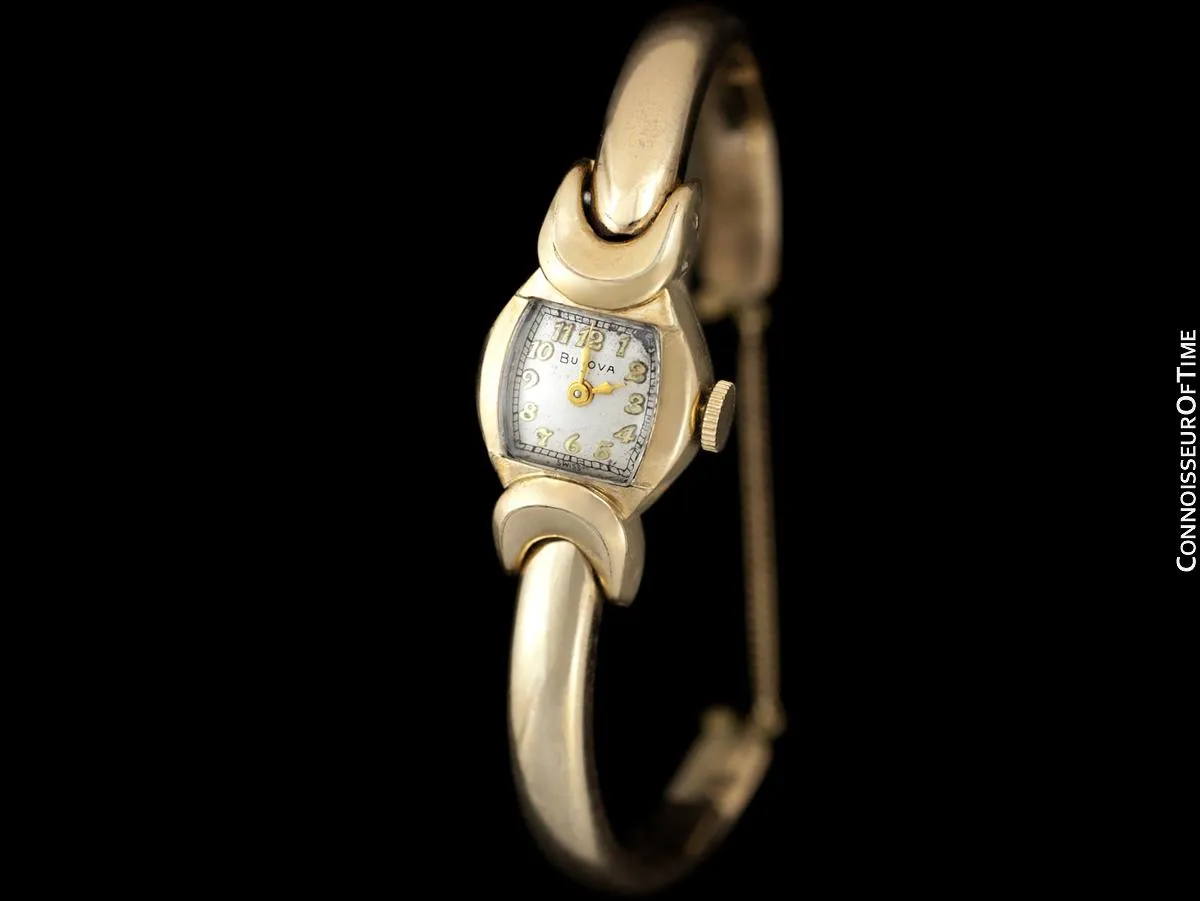 1953 Bulova Vintage Ladies 10K Gold Filled Watch - Owned & Worn by Actress Loretta Young