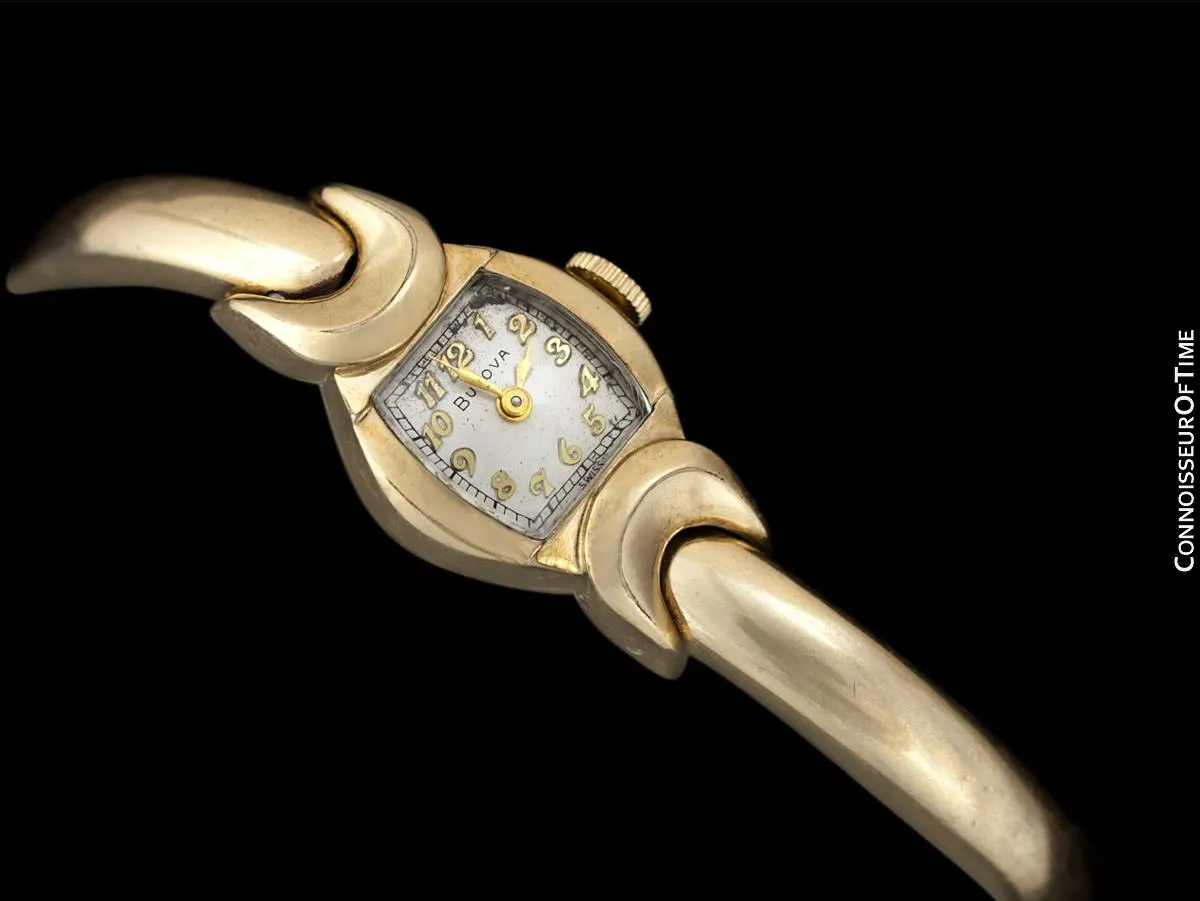 1953 Bulova Vintage Ladies 10K Gold Filled Watch - Owned & Worn by Actress Loretta Young