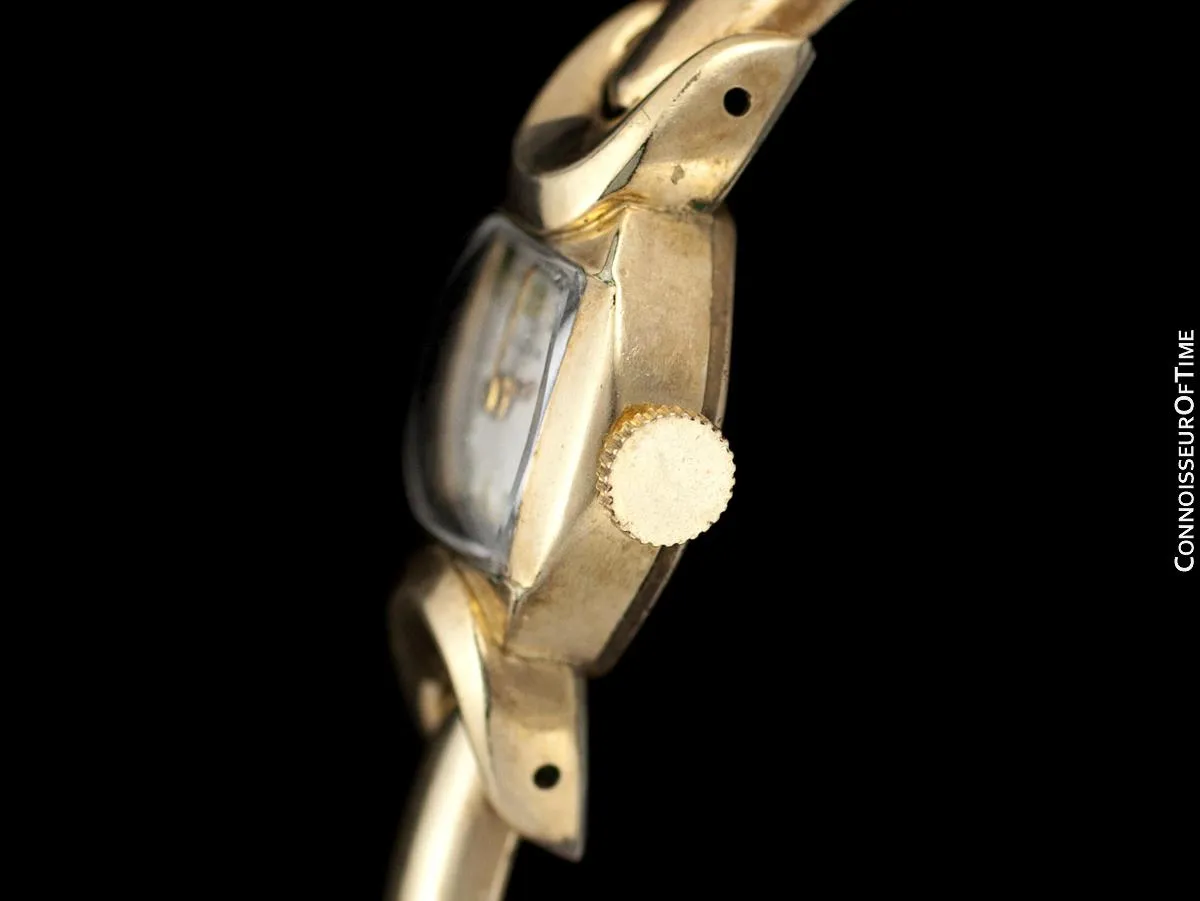 1953 Bulova Vintage Ladies 10K Gold Filled Watch - Owned & Worn by Actress Loretta Young