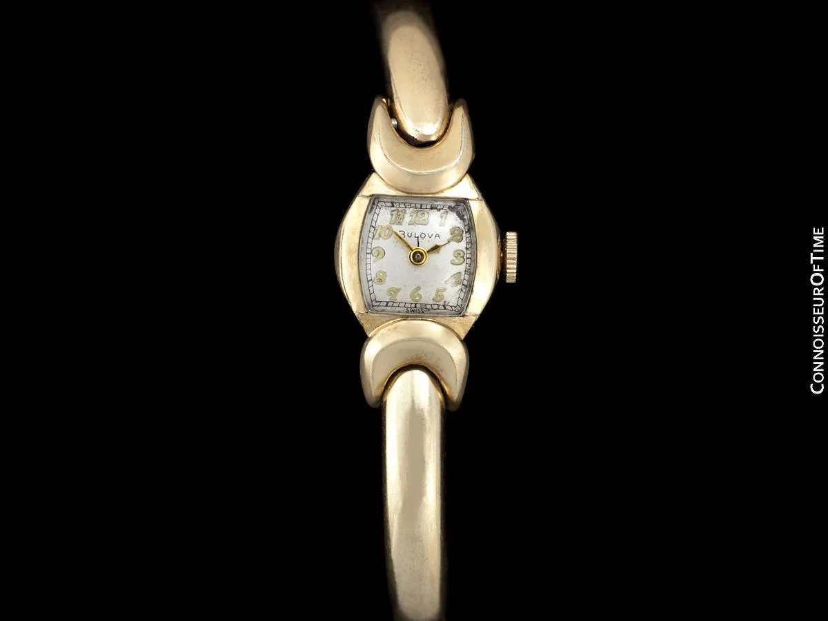 1953 Bulova Vintage Ladies 10K Gold Filled Watch - Owned & Worn by Actress Loretta Young