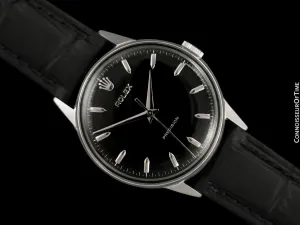 1953 Rolex Precision Vintage Mens Full Size Ref. 9022 Dress Watch - Stainless Steel