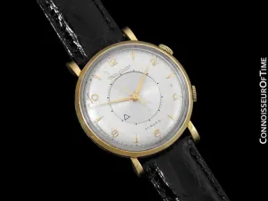 1955 Jaeger-LeCoultre Memovox Alarm Reveil Retailed by Turler - Solid 14K Gold & Stainless Steel