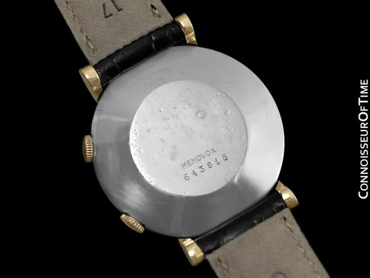 1955 Jaeger-LeCoultre Memovox Alarm Reveil Retailed by Turler - Solid 14K Gold & Stainless Steel