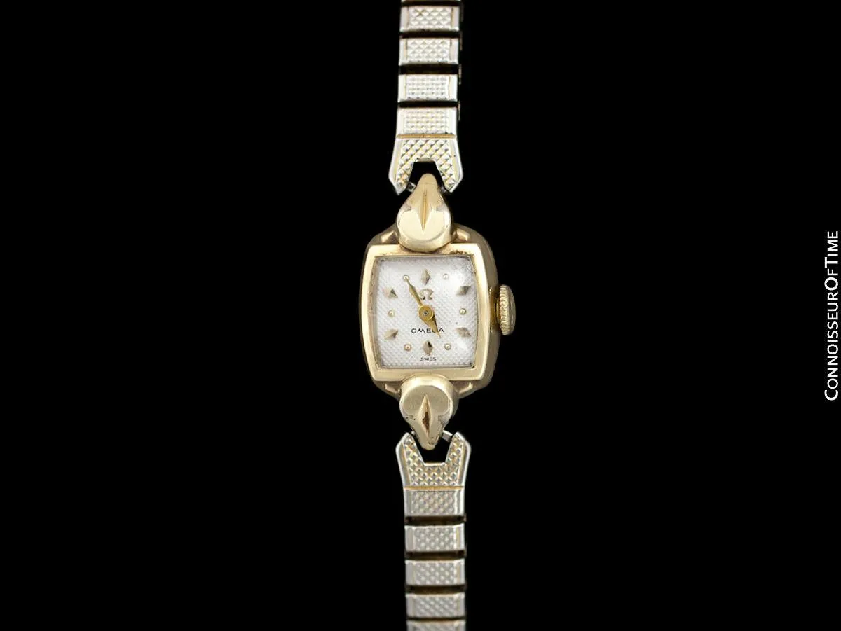 1955 Omega Vintage Ladies Gold Plated Watch - Owned and Worn by Actress Loretta Young