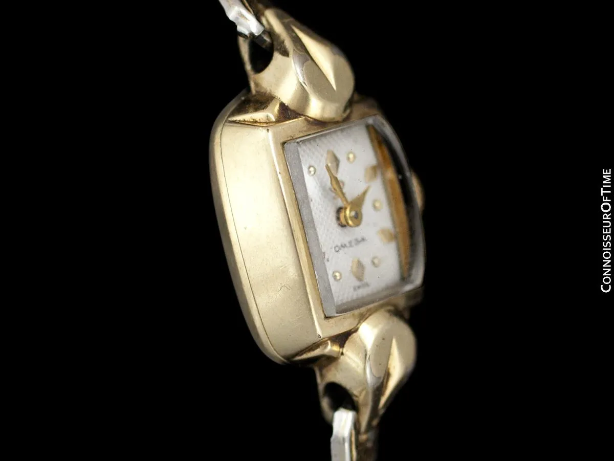 1955 Omega Vintage Ladies Gold Plated Watch - Owned and Worn by Actress Loretta Young