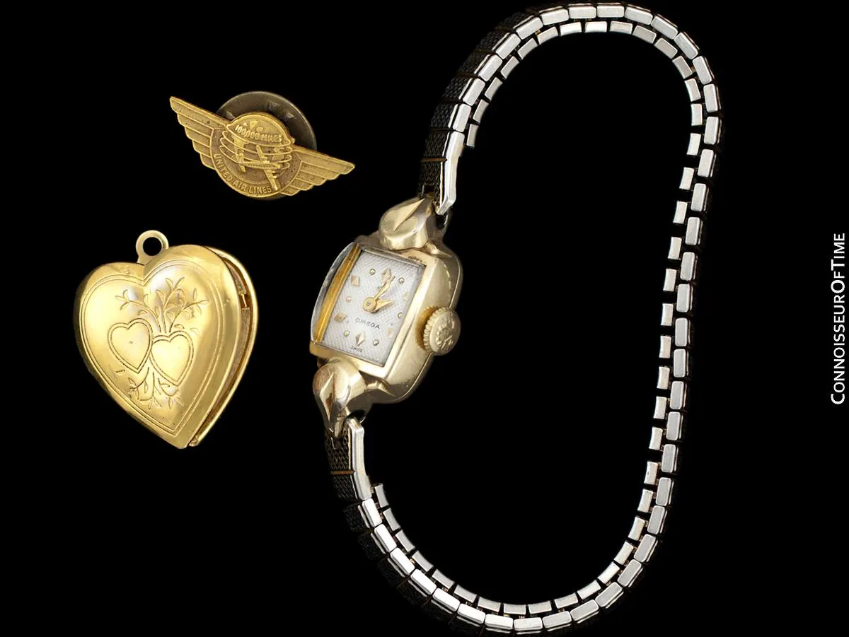 1955 Omega Vintage Ladies Gold Plated Watch - Owned and Worn by Actress Loretta Young