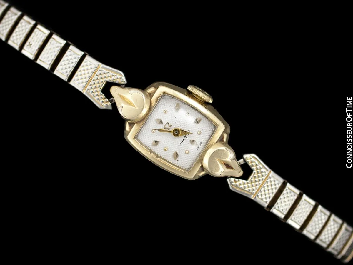 1955 Omega Vintage Ladies Gold Plated Watch - Owned and Worn by Actress Loretta Young