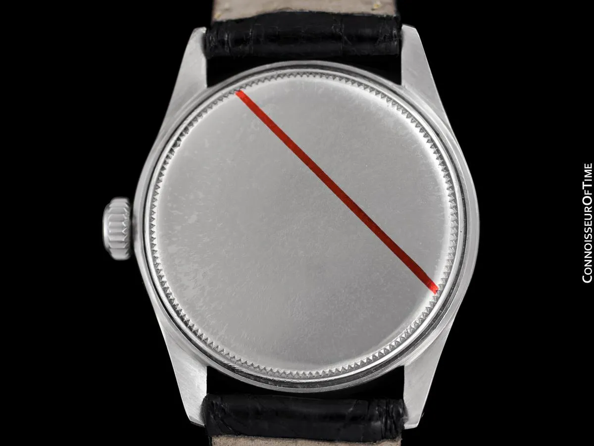 1955 Rolex Oyster Precision Classic Vintage Mens Handwound Watch - Stainless Steel