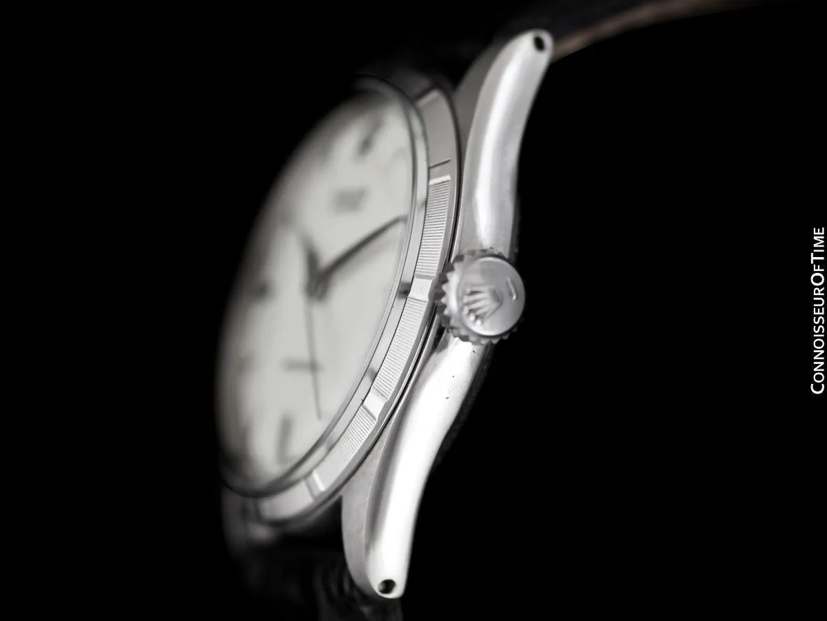 1955 Rolex Oyster Precision Classic Vintage Mens Handwound Watch - Stainless Steel