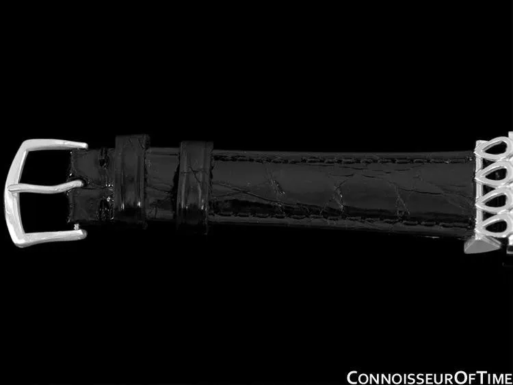 1956 Jaeger-LeCoultre Vintage Mens Watch, 18K White Gold & Diamonds - The Lowell