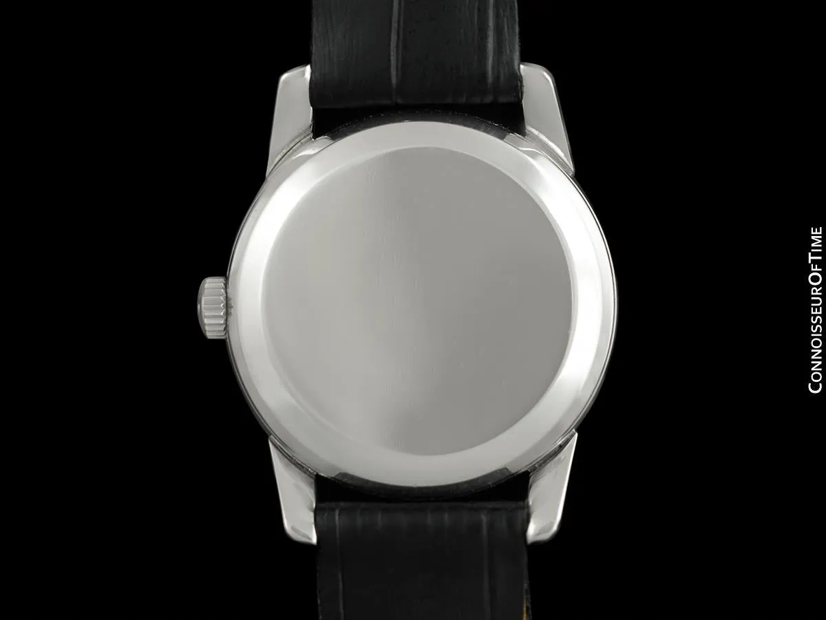 1956 Omega Seamaster Vintage Mens Calatrava Classic Handwound Watch - Stainless Steel