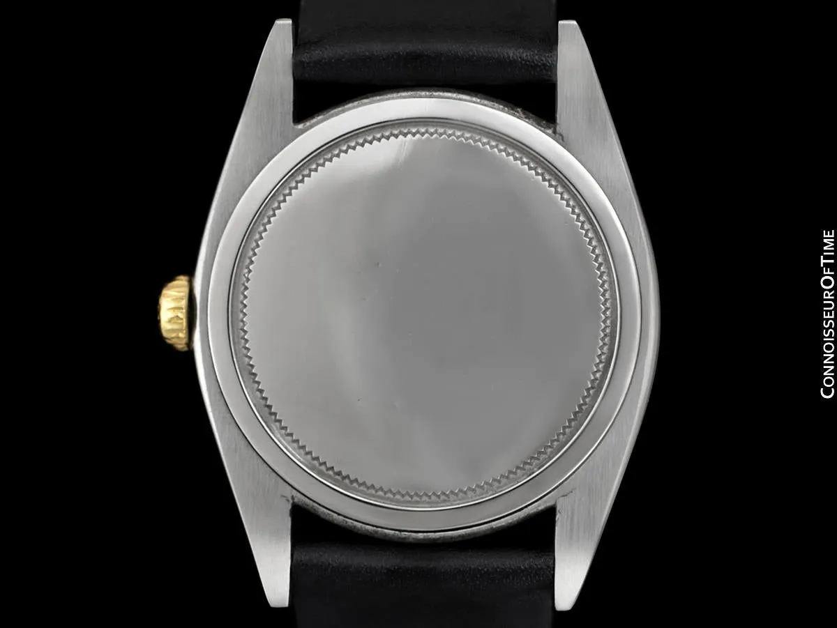 1956 Rolex Oysterdate Vintage Mens Handwound Watch with Roulette Date - Stainless Steel & 18K Gold