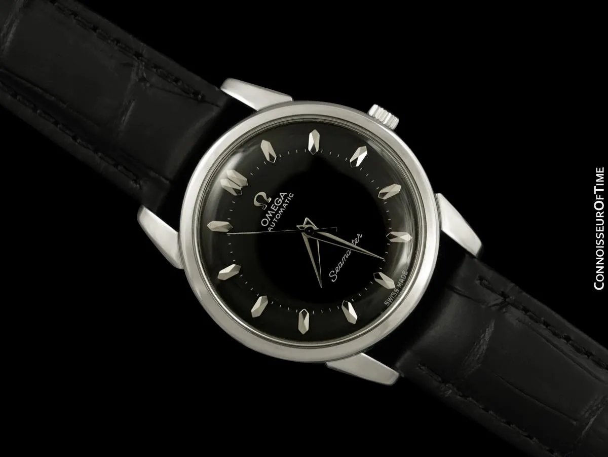 1958 Omega Seamaster Mens Vintage Calatrava Automatic Watch - Stainless Steel