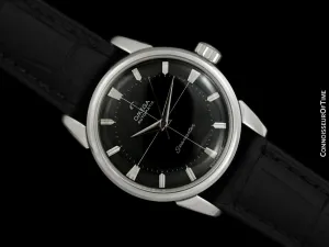 1960 Omega Seamaster Mens Vintage Calatrava Automatic Watch with Crosshair Dial - Stainless Steel
