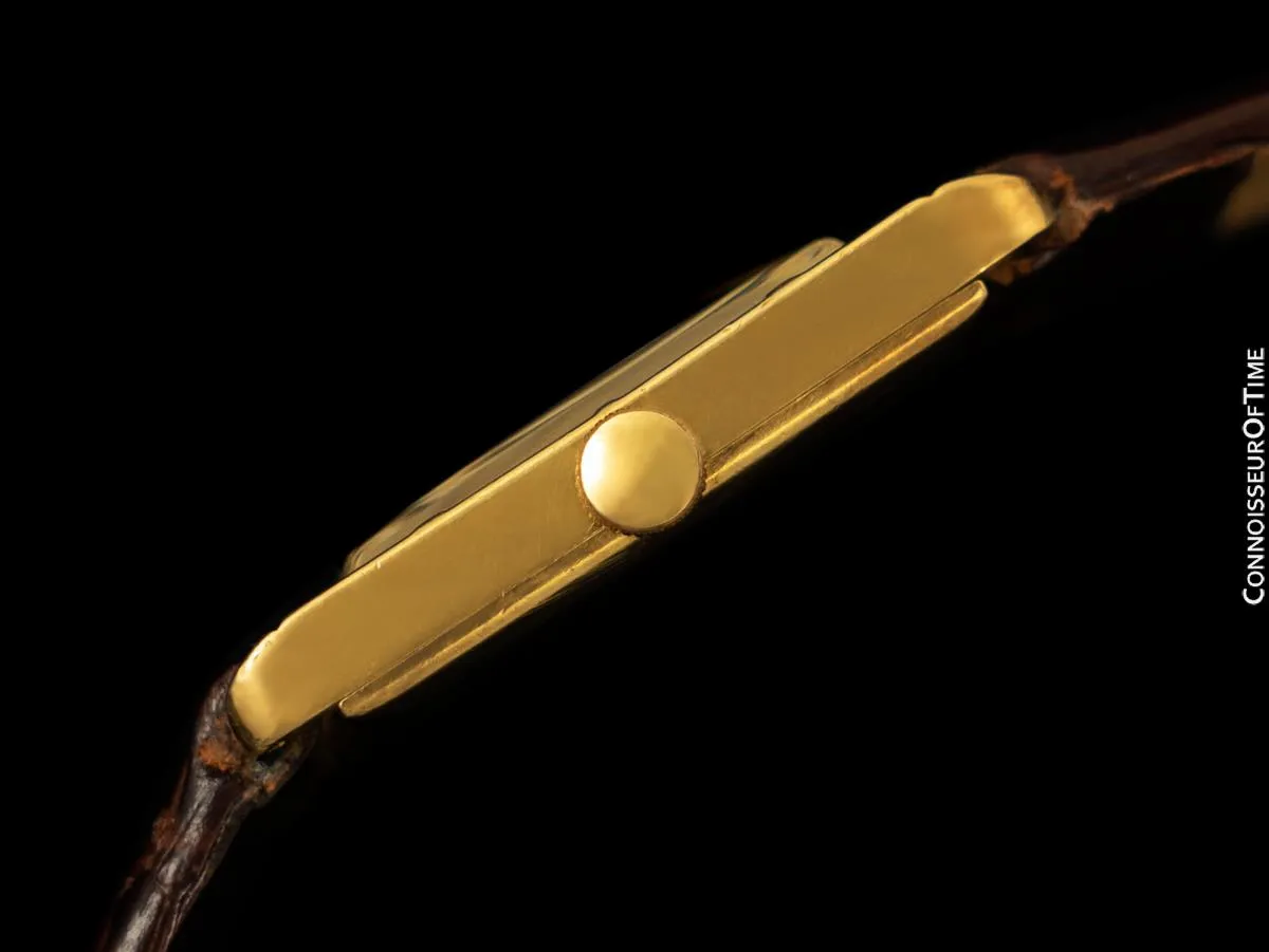 1960's Moviga Marvin Hime Vintage 18K Gold Mens Watch - Owned & Worn by Richard Chambelain