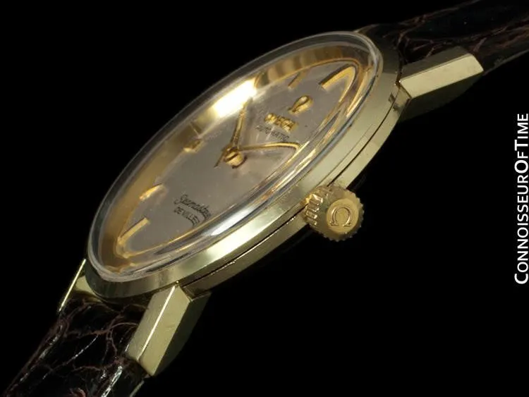 1960's Omega Vintage Midsize Mens Seamaster, Automatic - 14K Gold
