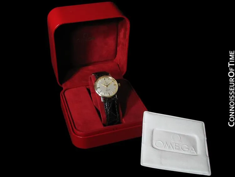 1960's Omega Vintage Midsize Mens Seamaster, Automatic - 14K Gold