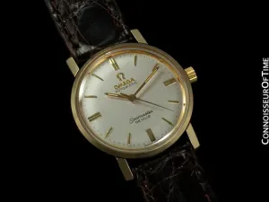 1960's Omega Vintage Midsize Mens Seamaster, Automatic - 14K Gold