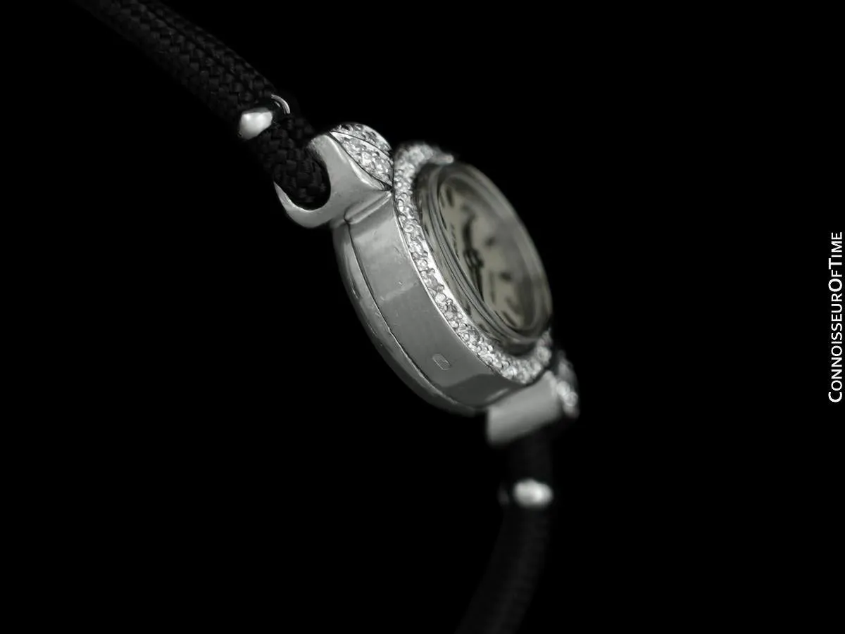 1960's Rolex Vintage Ladies Dress Watch - 18K White Gold & Diamonds