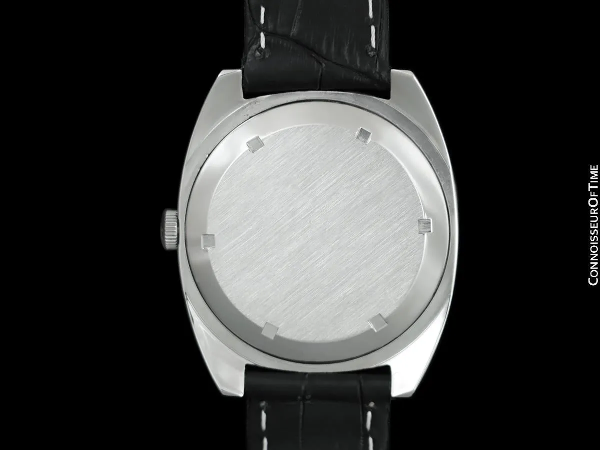1960's Ulysse Nardin Vintage Mens 36,000 BPH High Frequency Watch, Stainless Steel - Officially Certified Chronometer