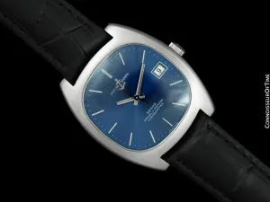 1960's Ulysse Nardin Vintage Mens 36,000 BPH High Frequency Watch, Stainless Steel - Officially Certified Chronometer