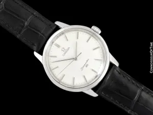 1963 Omega Seamaster 30 Vintage Mens Handwound Watch, Larger 35mm Model - Stainless Steel