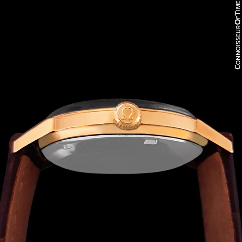 1966 Omega Seamaster Mens Vintage Watch with 562 Movement, Automatic, Date - 18K Gold Plated & Stainless Steel