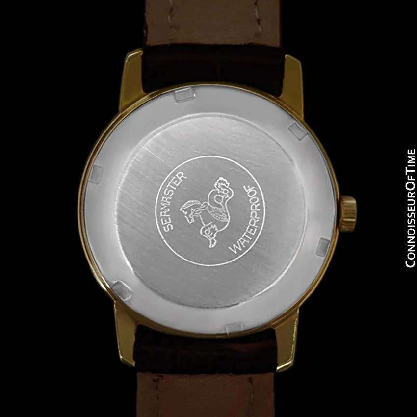 1966 Omega Seamaster Mens Vintage Watch with 562 Movement, Automatic, Date - 18K Gold Plated & Stainless Steel