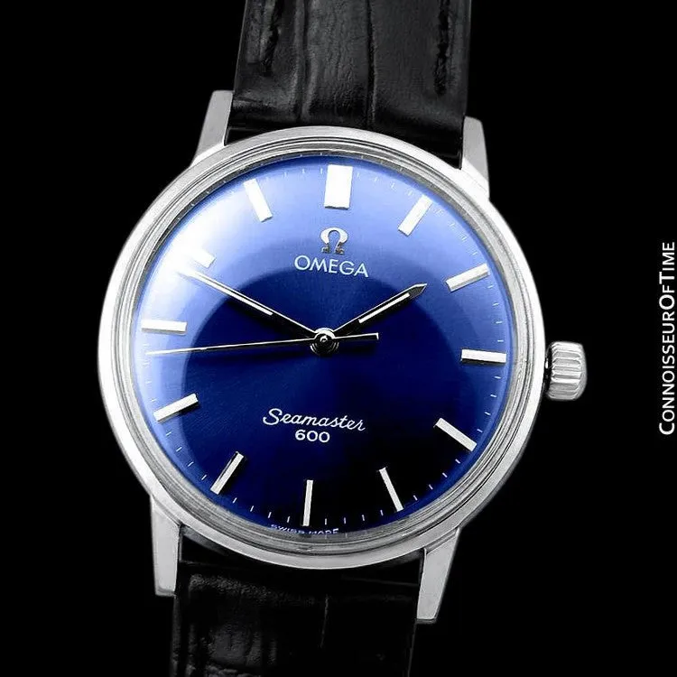1968 Omega Seamaster 600 Vintage Mens Handwound Watch - Stainless Steel