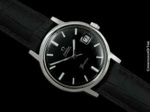 1969 Omega Geneve Vintage Mens Cal. 565 Automatic Watch with Quick-Setting Date -  Stainless Steel