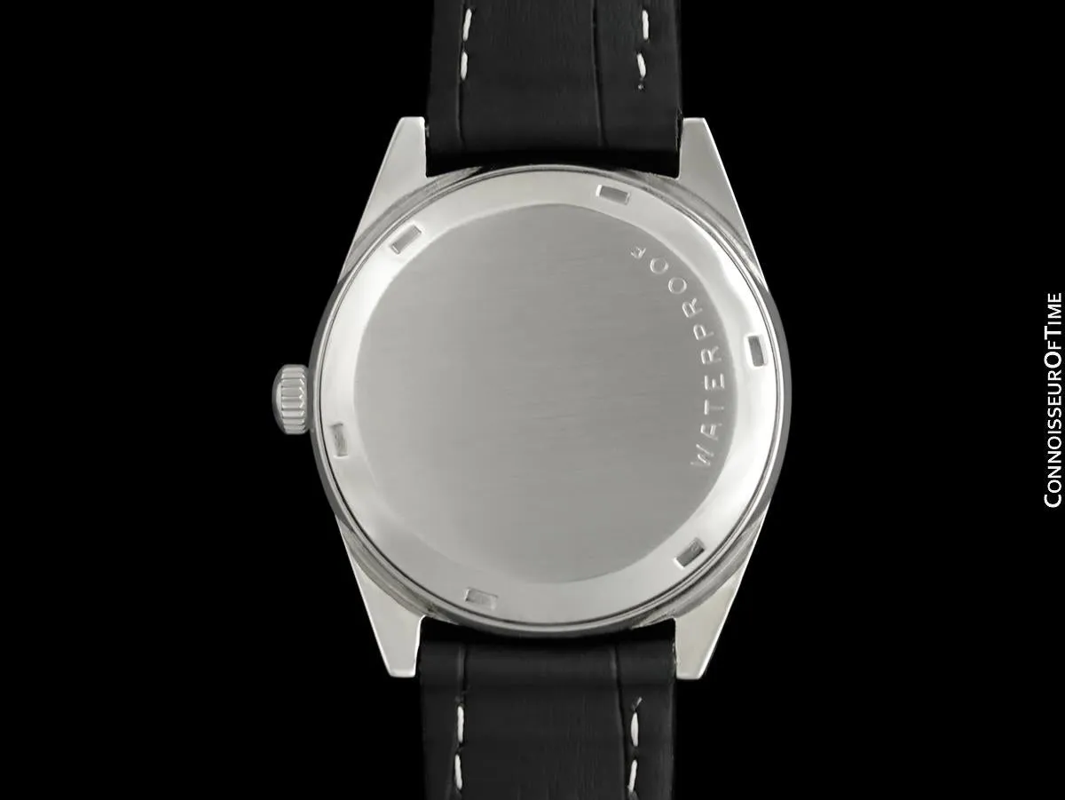 1970 Omega Geneve Vintage Mens Waterproof Style Dress Watch - Stainless Steel
