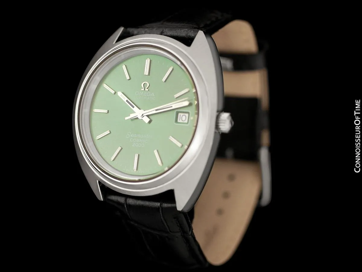 1970's Omega Seamaster COSMIC 2000 Vintage Retro Mens Dive Watch, Date - Stainless Steel