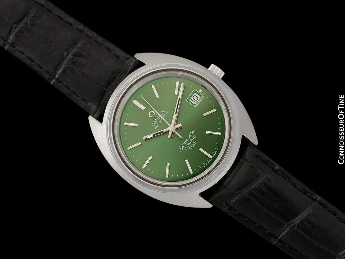 1970's Omega Seamaster COSMIC 2000 Vintage Retro Mens Dive Watch, Date - Stainless Steel